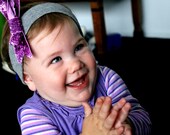 glitter bow headband