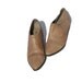 size7.5 tan leather ankle slip on shoes