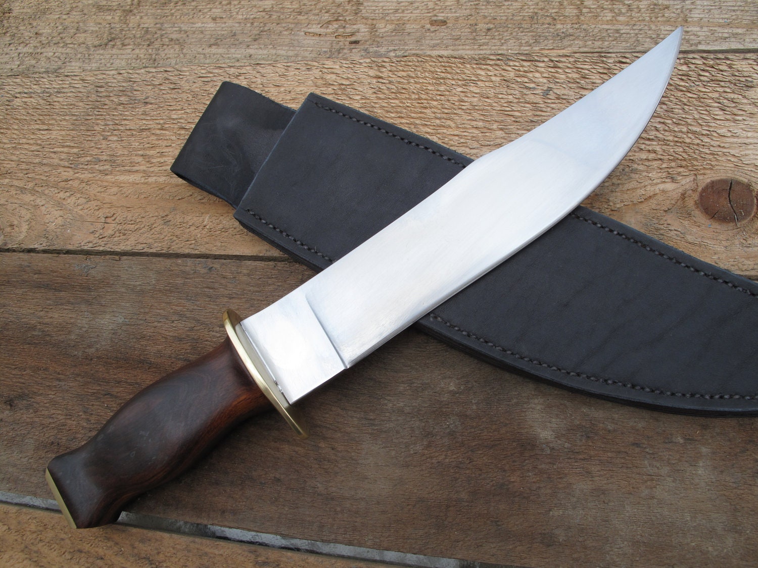 New Custom Made Bowie Knife 10 1/4 inch 5160 by MScollectables
