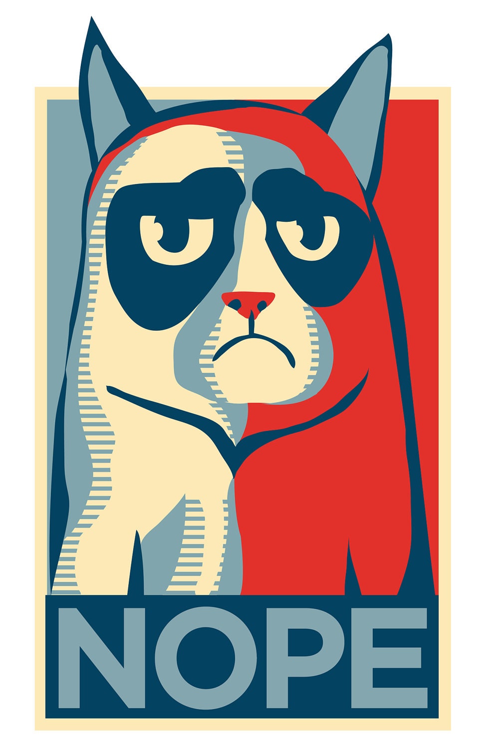 Grumpy Cat NOPE poster
