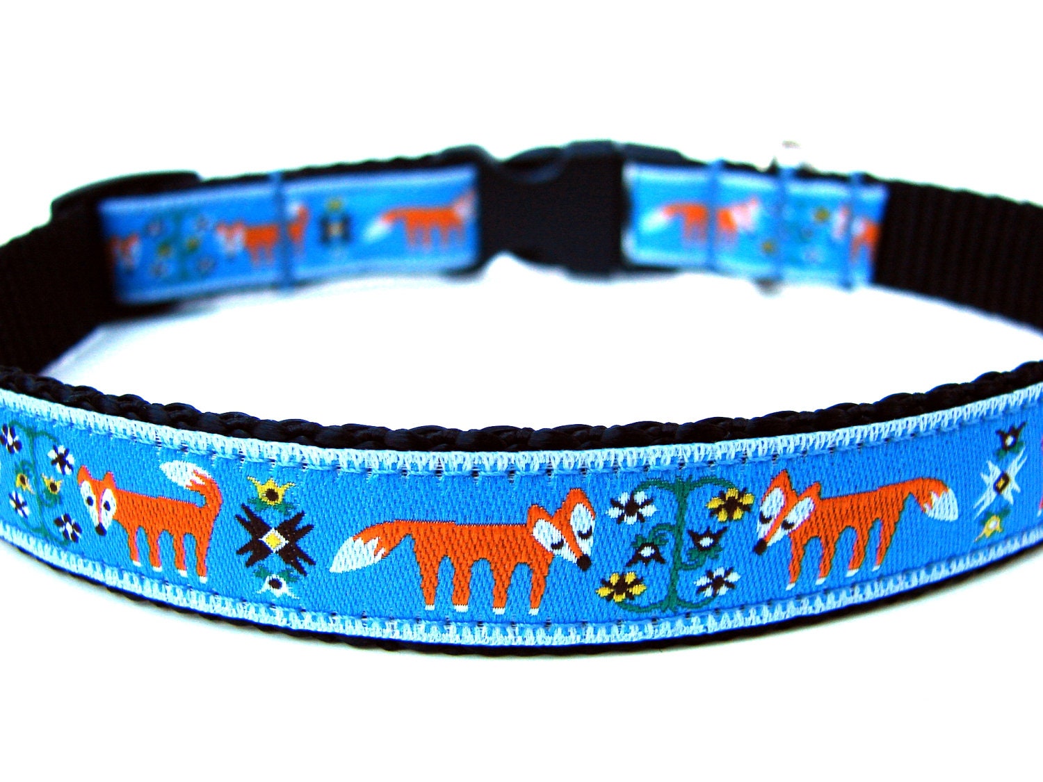 Unique Dog Collar 5/8" Fox Dog Collar
