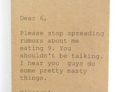 Notebook - Dear 6, Sincerely 7