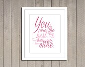 Nursery lyric print 8x10