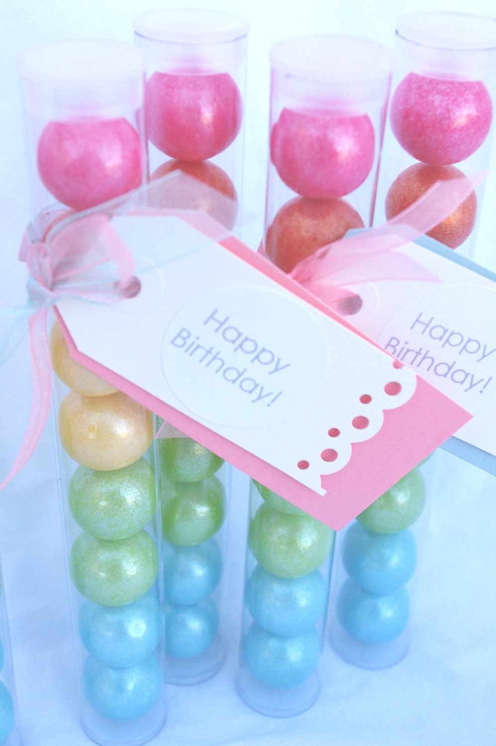 8 inch round GUMBALL TUBES---24ct fits 1 inch gumballs-PaRTY FaVORS-WeDDINGS-BiRTHDAY PARTiES- Il_170x135