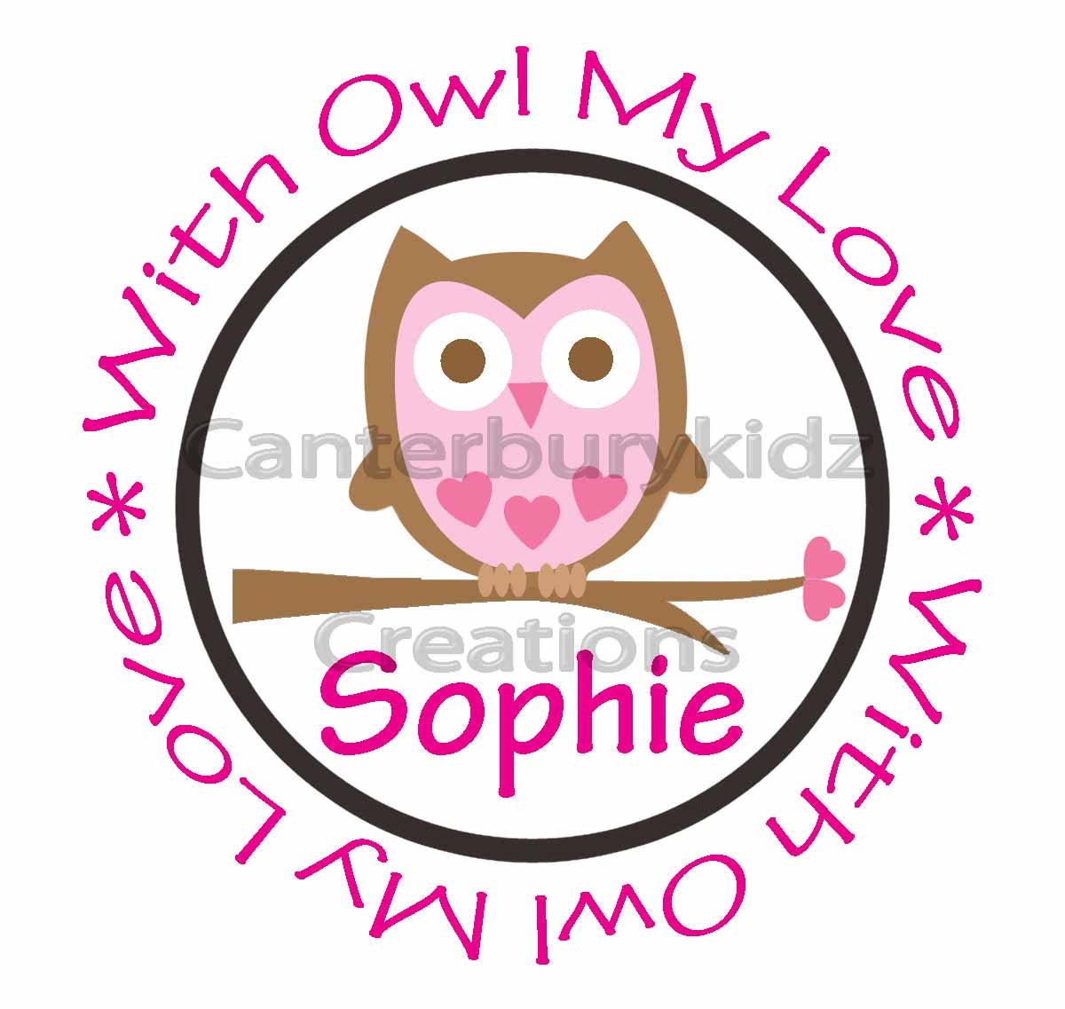 QUICK TURNAROUND DIY Printable Valentine's Day Girl Iron On Transfer Custom - Personalized Design - My 1st Valentine's Day - Owl - Heart
