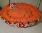 Handcrafted fleece pet bed