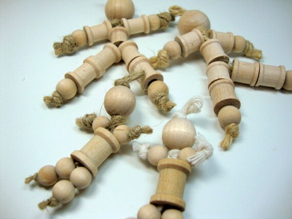 wooden spool doll