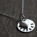 Personalized Sterling Heart Necklace  - Customize with your own name, word, intial