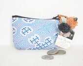 Tiny Coin Pouch Bag Purse Hill Tribe Fabric Vintage HMONG Hemp Handmade Thailand (BG290VS.385)