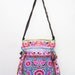 Pink Hemp Handbag Vintage HMONG Fabric Adjustable Strap Thailand (727L2.800)