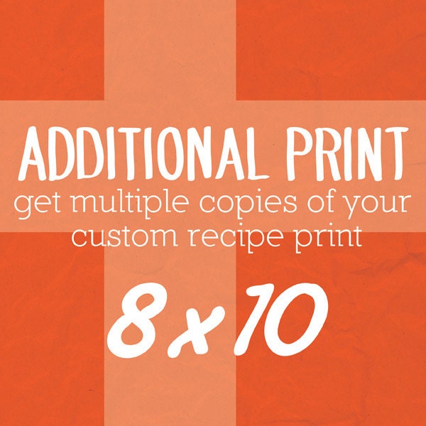Additional 8x10 Prints Custom Orders Only