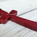 Wood Cross Pendant - Brazilian Purpleheart - Large Statement Piece