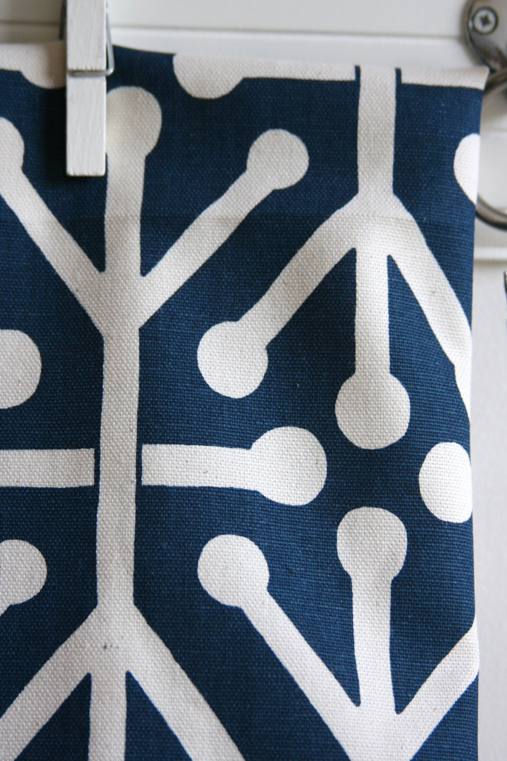 Aruba Feliz in Blue / Natural Home Decor Weight Fabric from Premier Prints - ONE YARD