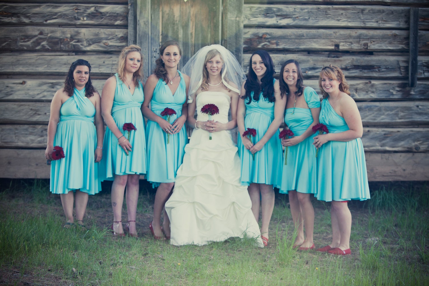 The ONE Dress multi wrap infinity wear convertible bridesmaids dress wear me again wedding gown