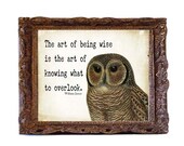 typography 10x13 owl quote art print poster distressed home decor motivational wall hanging bird