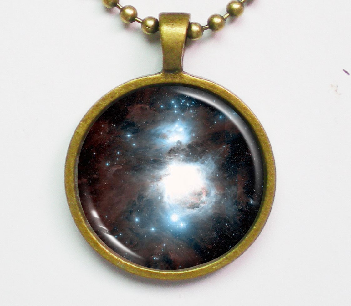 Orion Nebula Necklace- Astronomy Necklace-  Galaxy Series