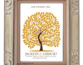 Digital signature THUMBPRINT TREE, printable wedding tree guest book, guest tree file, signature Tree guest book, Wedding Poster, DIY 110