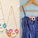 Bubble Bauble Crochet Rings Asymmetrical Necklace