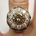 Supe Rare...2.80ct Antique Victorian Old European cut White and Cognac Diamond Engagement Ring