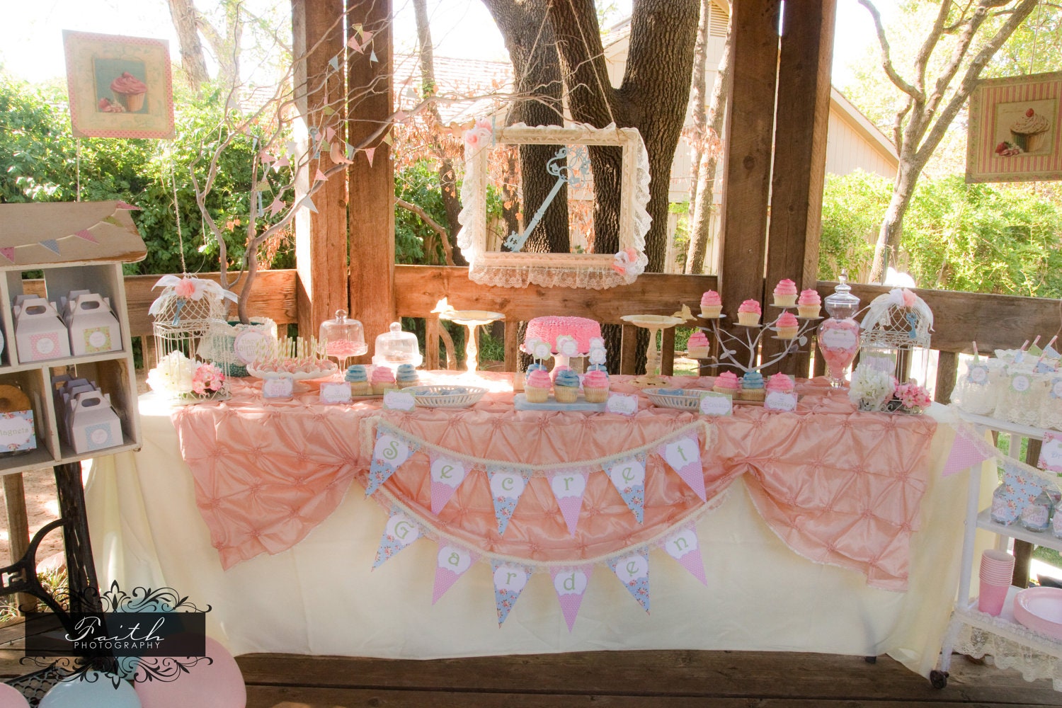 Vintage Tea Party - Shabby Chic Girls Birthday - PRINTABLE Personalized Party Package - With Photo Invitation - Girls Tea Party Il_170x135