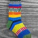 Hand Knit Wool Socks, Men, Women, Unique Icelandic Original Design, Handknit Wearable Art, Washable wool socks. 2.10 - FREE US SHIPPING
