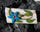 Faux Mother of Pearl Polymer Clay Brooch "Elegance"