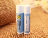 2 Tubes 100% NATURAL Lavender Vanilla Lanolin & Beeswax Lip Balm