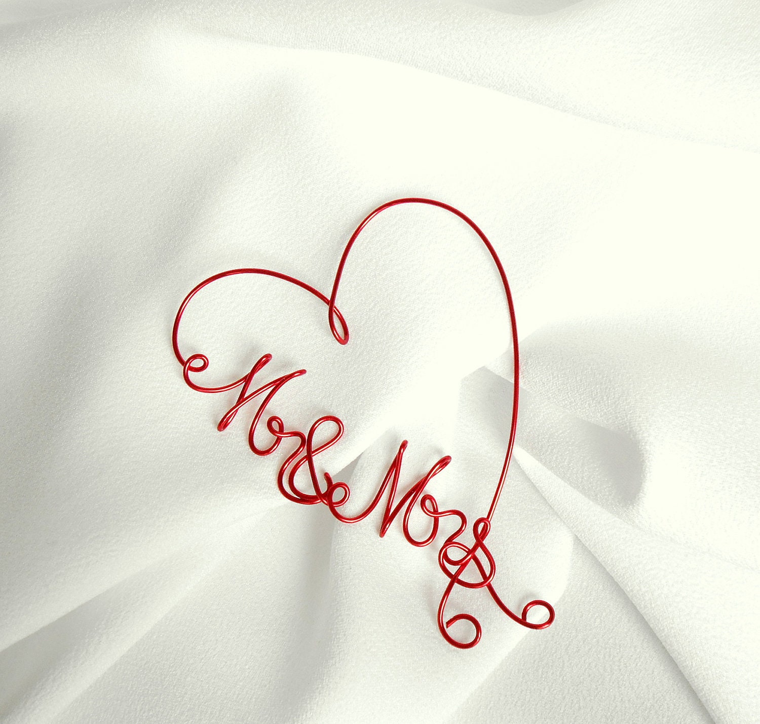 Mr Mrs Christmas Ornament, Our First Christmas, Heart Shaped Ornament, Christmas Tree Decorations
