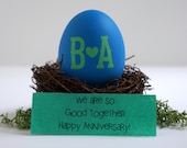 We Are So Good Together. Custom Personalized Anniversary Gift. Monogrammed Initials.