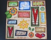 I Am..., Mixed Media 12x12 Canvas Board