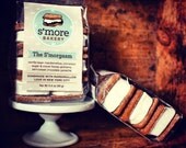 Twelve (12) Vanilla Bean and Semisweet Chocolate Ganache S'mores with Handmade Marshmallows and Graham Crackers--The S'morgasm