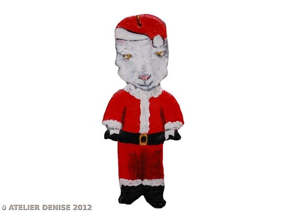 Sheepish Santa Ornament
