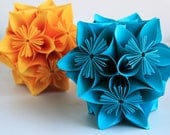 Kusudama paper flower balls - Table decor Hanging Balls Wedding Home - Any Color