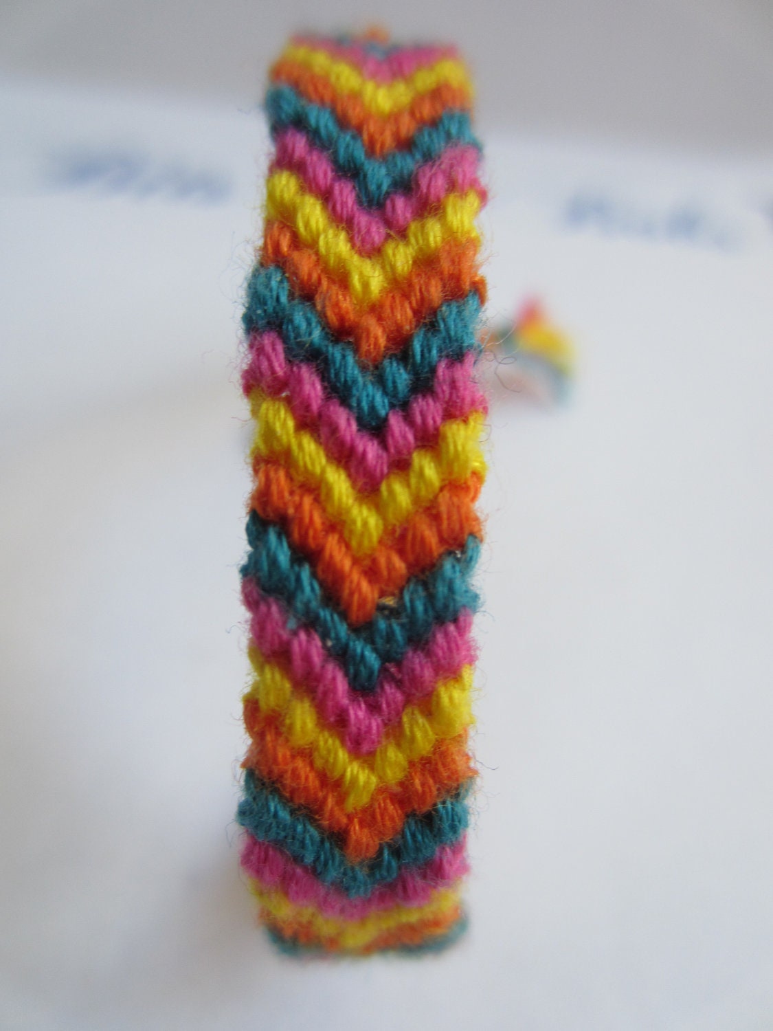 Chevron Braided Friendship Bracelet - Summer Fiesta