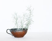 Vintage rust orange copper cup