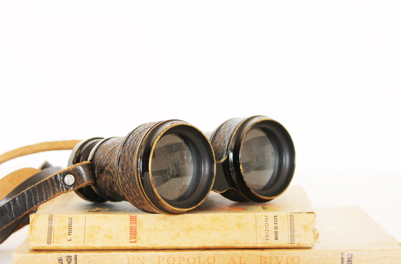 RESERVED /// Antique folding french binoculars