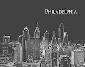 Philadelphia Skyline Print - caraleighthreads