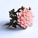 Peach Chrysanthemum (Mum) flower RIng