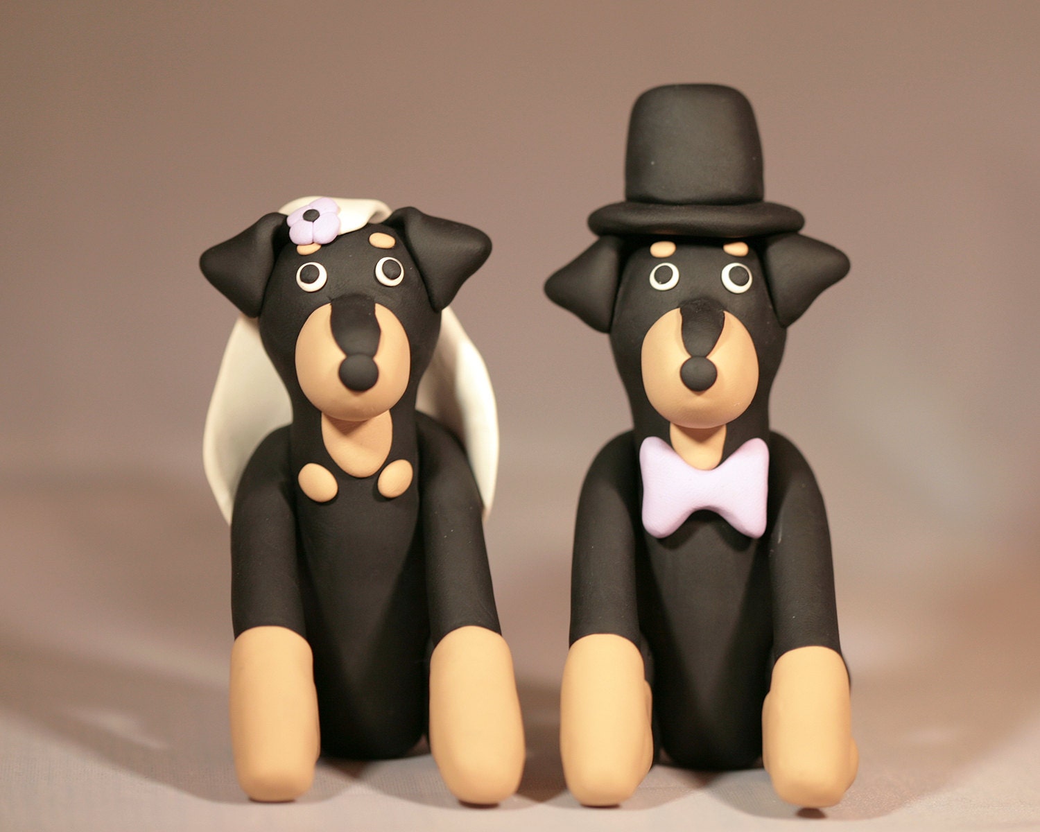 Rottweiler Rotti Dog Wedding Cake Topper