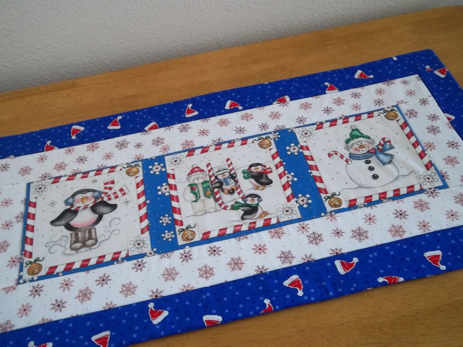 Quilted Christmas/Winter Table Runner