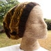 Tam Dreadlock - Beanie Slouchy Hat - Warm Wool Winter Wear - Cozy Knit Hair Head Accessory - Honey Bee - Dread Decoration - Lopi Yarn