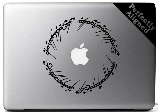 Vinyl Decal - 6" Elvish circle decal inspired by The Lord of the Rings for Macbook, Laptop, etc...