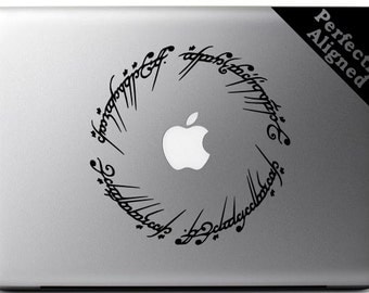 Vinyl Decal - 6" Elvish circle decal inspired by The Lord of the Rings for Macbook, Laptop, etc...