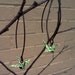 Lacquered Hand-Made Origami Earrings - Cranes