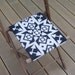 Vintage Oak Folding Chair, Pendleton Wool Seat