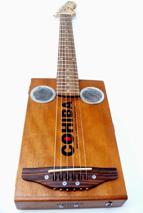Cohiba Cigar Box  Electric Guitar Handmade Antique