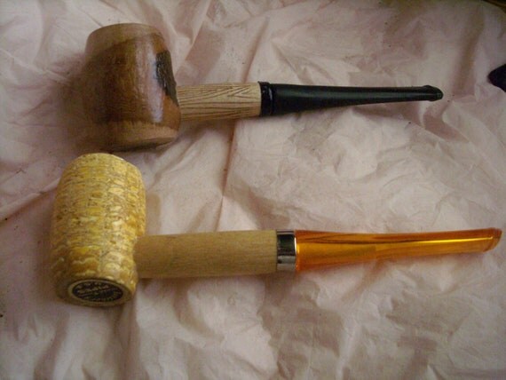 2 Vintage Buescher's World Famous Pipes USA Unsmoked by Als12paws