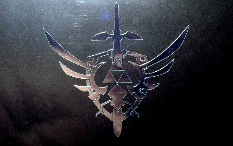 Hylian Crest Chrome Vinyl Decal