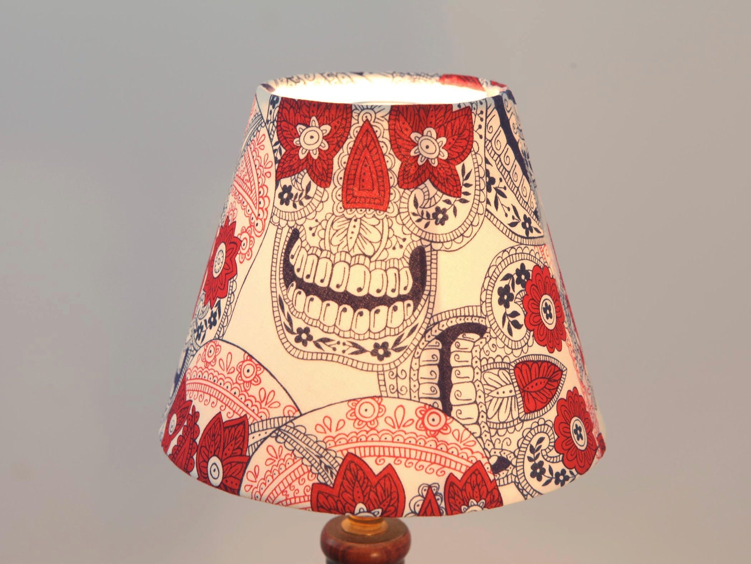 Skull Lamp Shade Mexican Ceiling or Standing Lamp - New (SAMPLE)