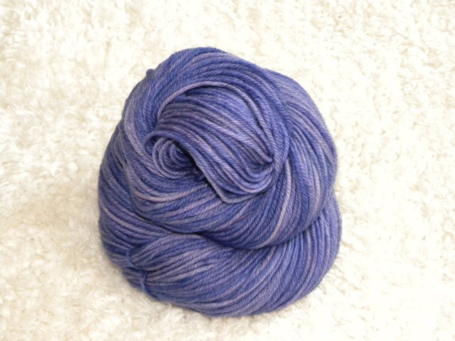Hand Dyed yarn, Worsted Weight, 100% Superwash Merino Wool, 100g/230 yards- 'Provence'